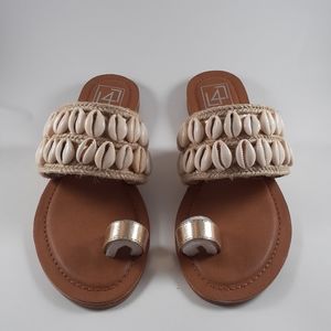 L4L| Toe Strap Beach Shells Summer Sandals